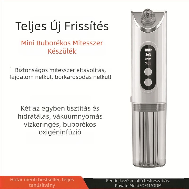 Otthoni porectisztító készülék hidro-oxigén keringéssel a mitesszerek és akné eltávolítására – Modell H24s