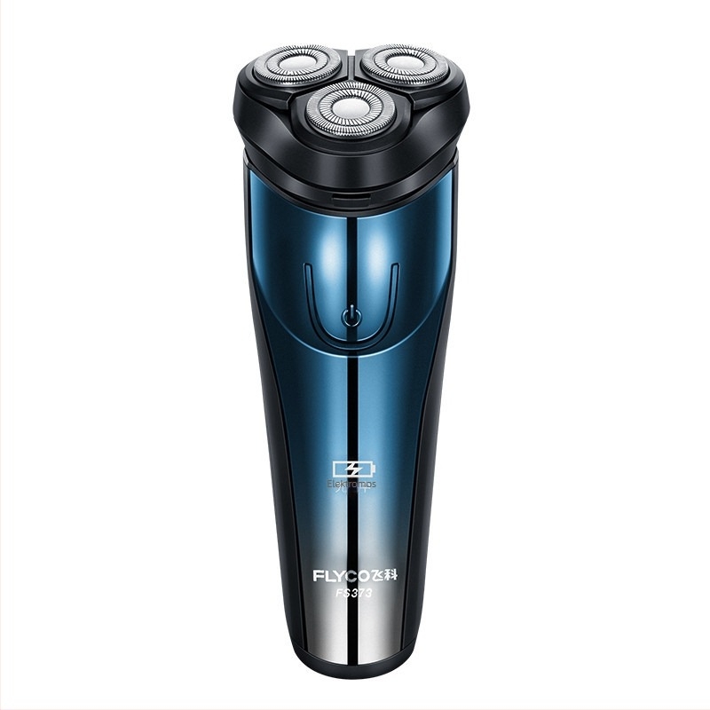 Flyco elektromos borotva, újratölthető, teljes testre vízálló, lebegő fej, forgó hárompengés fej, üzemidő körülbelül 45 perc