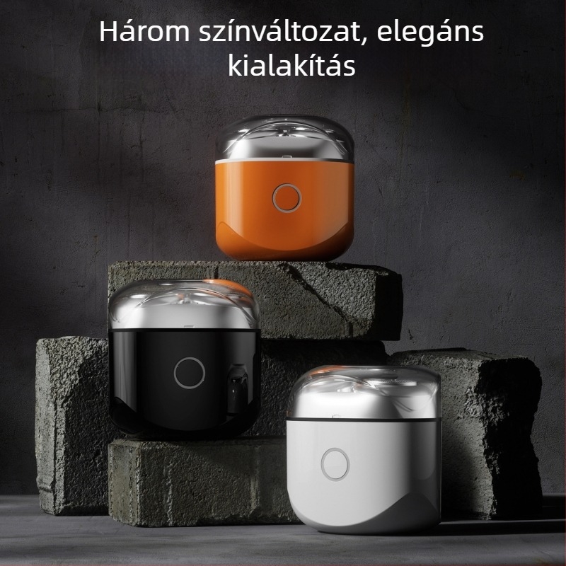 Keima Elektromos arcborotva: Forgó 3 pengés fej, Úszó fej állítható pengével, Le- és mosható fej, Beépített akkumulátor 300-500 mAh, Üzemidő akár 90 perc.