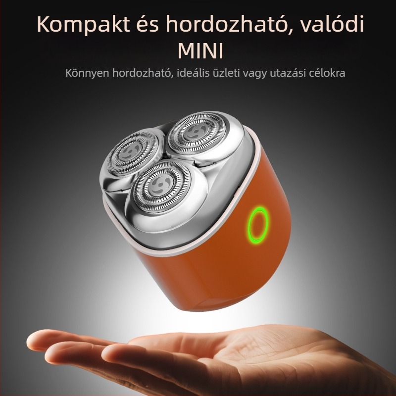 Keima Elektromos arcborotva: Forgó 3 pengés fej, Úszó fej állítható pengével, Le- és mosható fej, Beépített akkumulátor 300-500 mAh, Üzemidő akár 90 perc.
