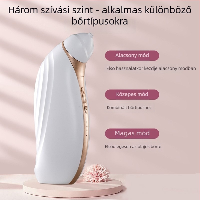 Vezetékes vákuumszívó készülék a mitesszerek eltávolítására, vizuális kijelzővel — Smallbei, modell 508, háromfokozatú sebesség, tisztítja a pórusokat és simítja a bőrt.