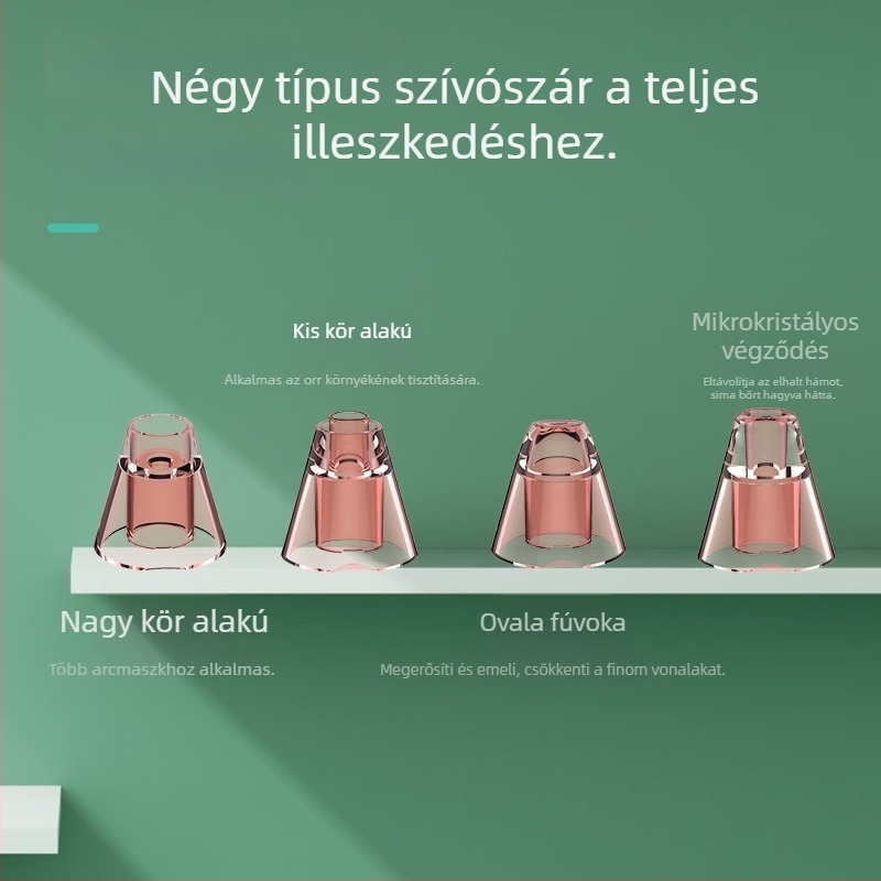 XPREEN Xpre133 elektromos fekete mitesszer szívó készülék arc bőrének poreinek tisztítására, 3 gyorsasági beállítással