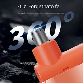 Orrszőrnyíró - újratölthető, beépített akkumulátor, üzemidő több mint 15 nap, akkumulátor kapacitása 100–300 mAh, nem mosható