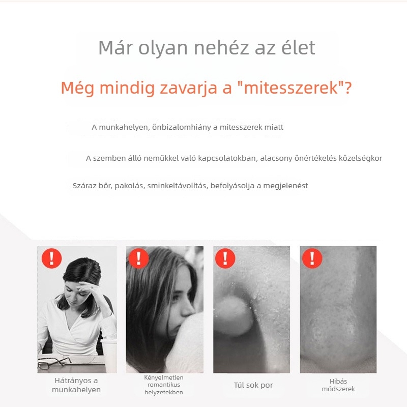 Fekete mitesszer eltávolító készülék, elektromos forgó üzemmóddal, modell SL0001, 3 sebesség, CE/FCC/ROHS tanúsítványok