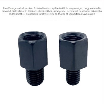 Elektromos jármű hátsó tükrének magasságot növelő csavar; magasságot növelő szerelőcsavar; rögzítőcsavar