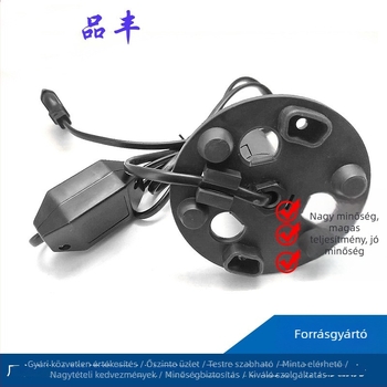 Lámpa tápkábel európai két kör dugóval és dimmer kapcsolóval, nagy lámpatartó, VDE tanúsítvánnyal, sólámpa-kábel