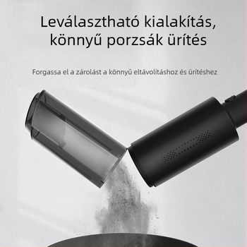 Miaokas hordozható autós porszívó — vezeték nélküli, 5500 Pa szívóerő, 12V, 100W