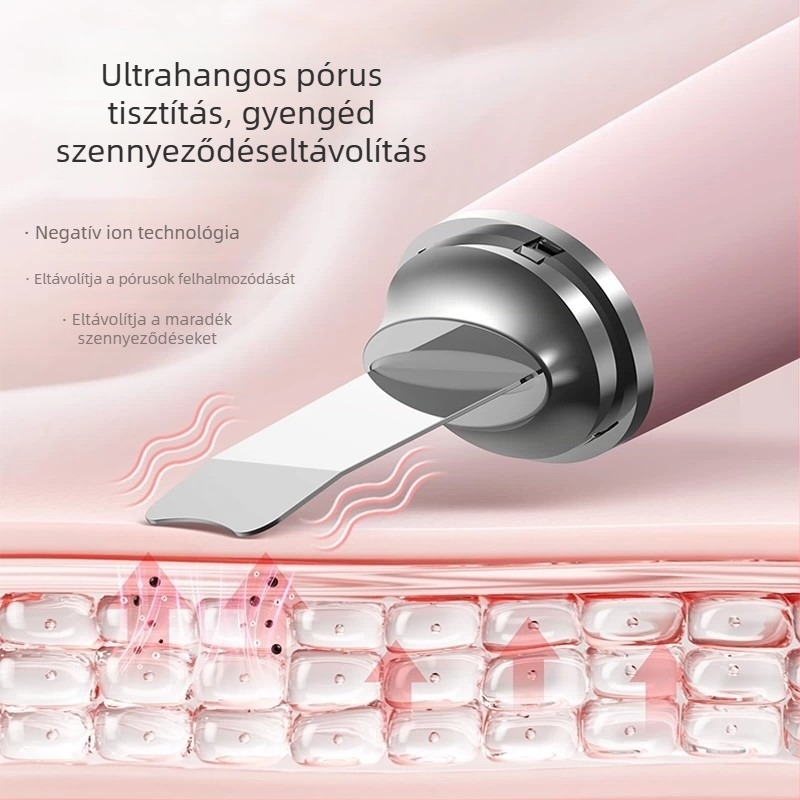 Munxu 2-in-1 Elektromos Arctisztító Szilikon Gél Arc-kefével a Pórusok Tisztításáért