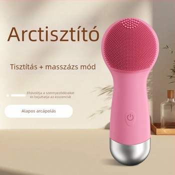 Elektromos szilikon arcápoló tisztító készülék vibráló fejjel – pórusok tisztítása és mitesszerek eltávolítása