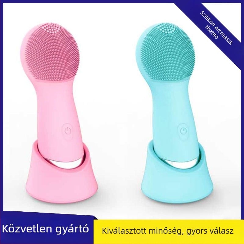 Elektromos szilikon arcápoló tisztító készülék vibráló fejjel – pórusok tisztítása és mitesszerek eltávolítása