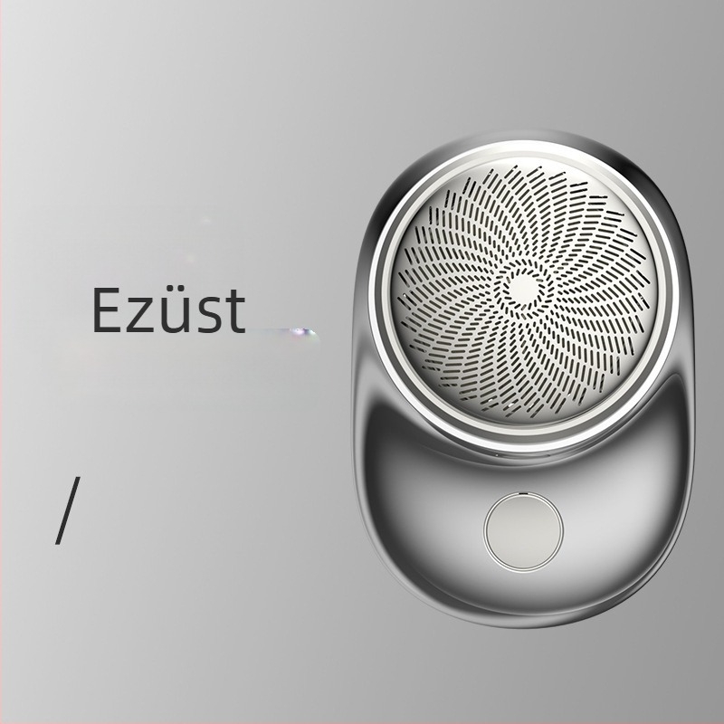 Elektronikus mini borotva férfiaknak, hordozható forgó fejű borotva, mosható fej, beépített akkumulátor 100–300 mAh, brushless motor, alacsony zajszint