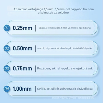 Egyszer használatos orvosi bőrgörgő arcra, kombinált fejű, műanyagból, modell 00331, Yu Machinery jóváhagyás 20232200217