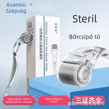 Egyszer használatos orvosi bőrgörgő arcra, kombinált fejű, műanyagból, modell 00331, Yu Machinery jóváhagyás 20232200217