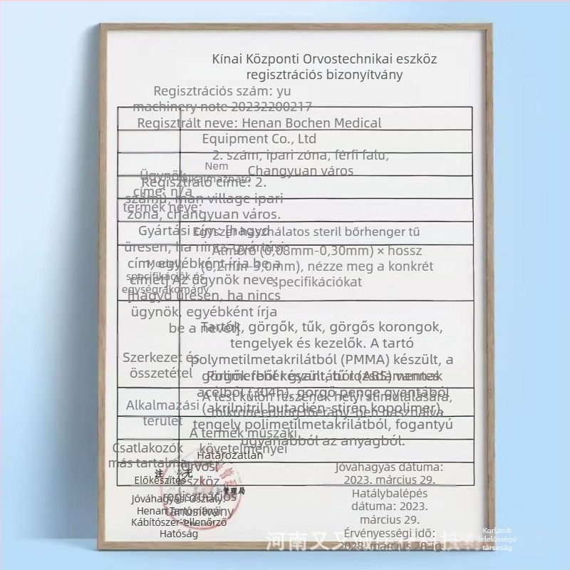Egyszer használatos orvosi bőrgörgő arcra, kombinált fejű, műanyagból, modell 00331, Yu Machinery jóváhagyás 20232200217