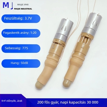 Szilikon fejjel ellátott mikro redukciós motor ismétlődő nyújtó készülékhez, MJ595-8, 3.3W, 3.7V, 16000rpm