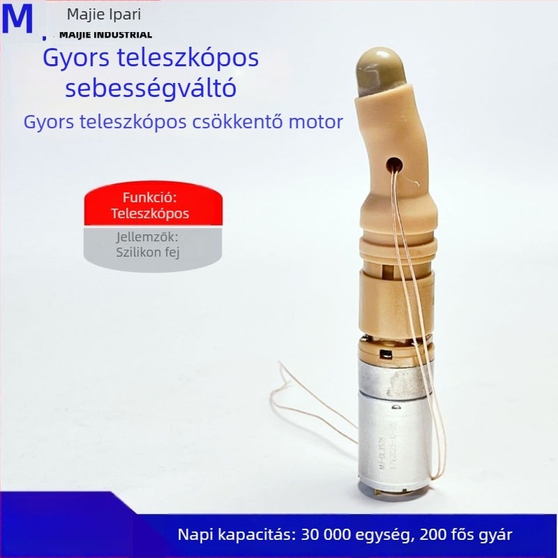 Szilikon fejjel ellátott mikro redukciós motor ismétlődő nyújtó készülékhez, MJ595-8, 3.3W, 3.7V, 16000rpm