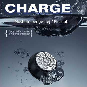 Férfiak számára készült elektromos borotva, USB-töltéses, hordozható mini utazó borotva, kompakt és erőteljes, beépített 300–500 mAh akkumulátor, kefés motor, zaj 36 dB alatt