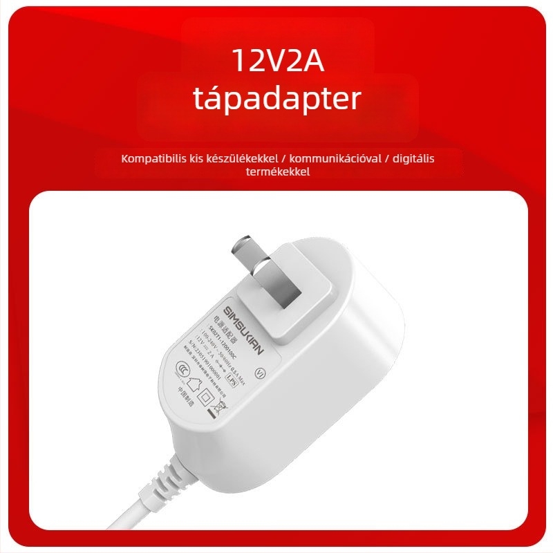 12V 2A DC tápegység UL/FCC tanúsítvánnyal masszírozó eszközökhez