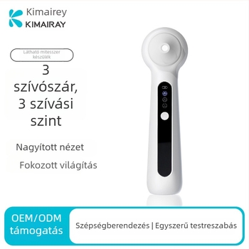 Otthoni használatra szánt ultrahangos mitesszívó készülék, modell Blackhead suction meter, CE/ROHS, harmadik fokozat, ABS ház