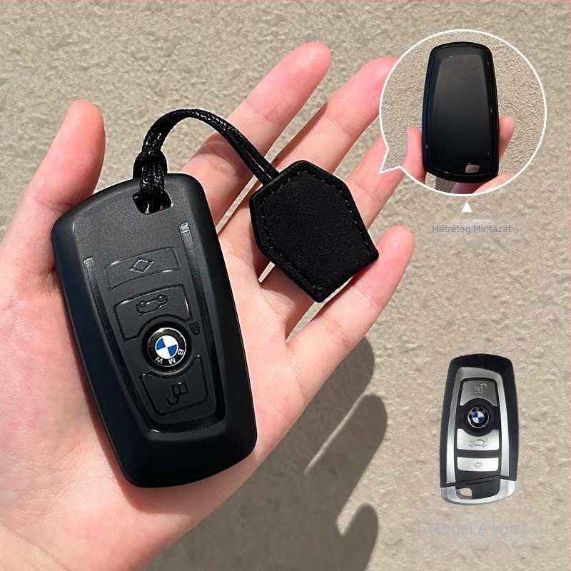 BMW kulcsfob tok – TPU, egyszerű stílus, testreszabható, kompatibilis az 1/3/5 sorozattal, i3 és X1/X2/X3/X4/X5/X7/X8 modellekkel