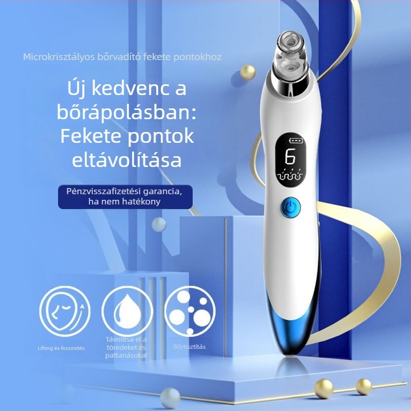 Roseman 810 pattanásokat elszívó eszköz ultrahangos rezgéssel – 6 fokozat, forró/Hideg kompresszió, negatív ion masszázs