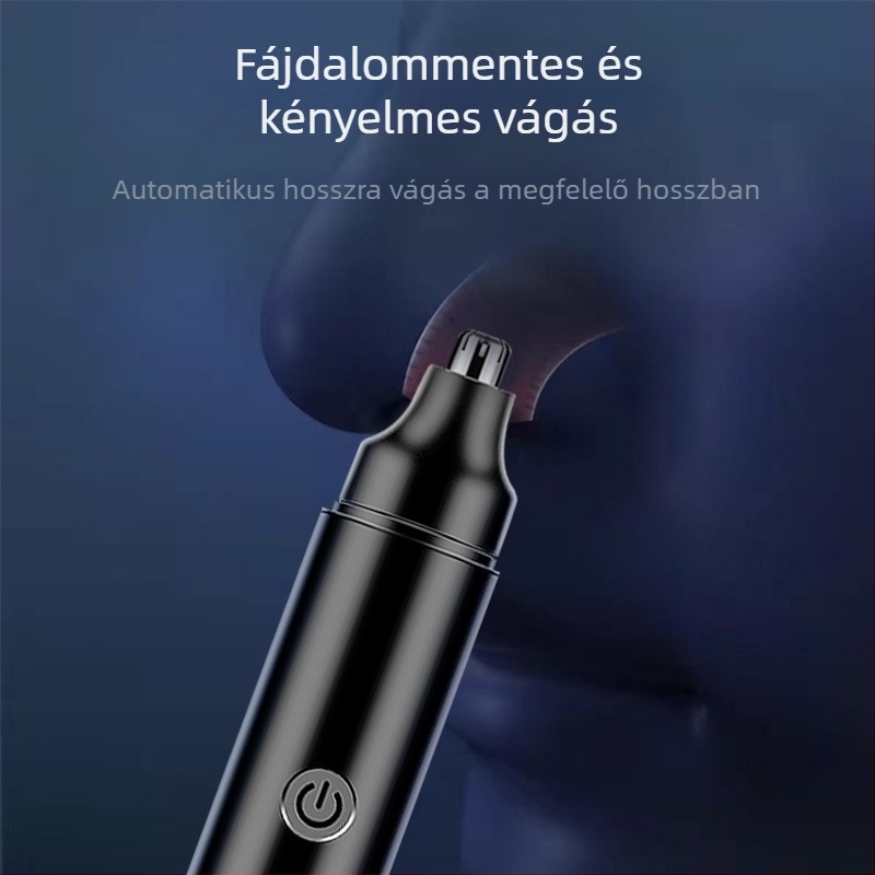 Férfiaknak szóló orrtiszító nyíró - beépített akkumulátor, hosszú üzemidő, 100–300 mAh, nem mosható