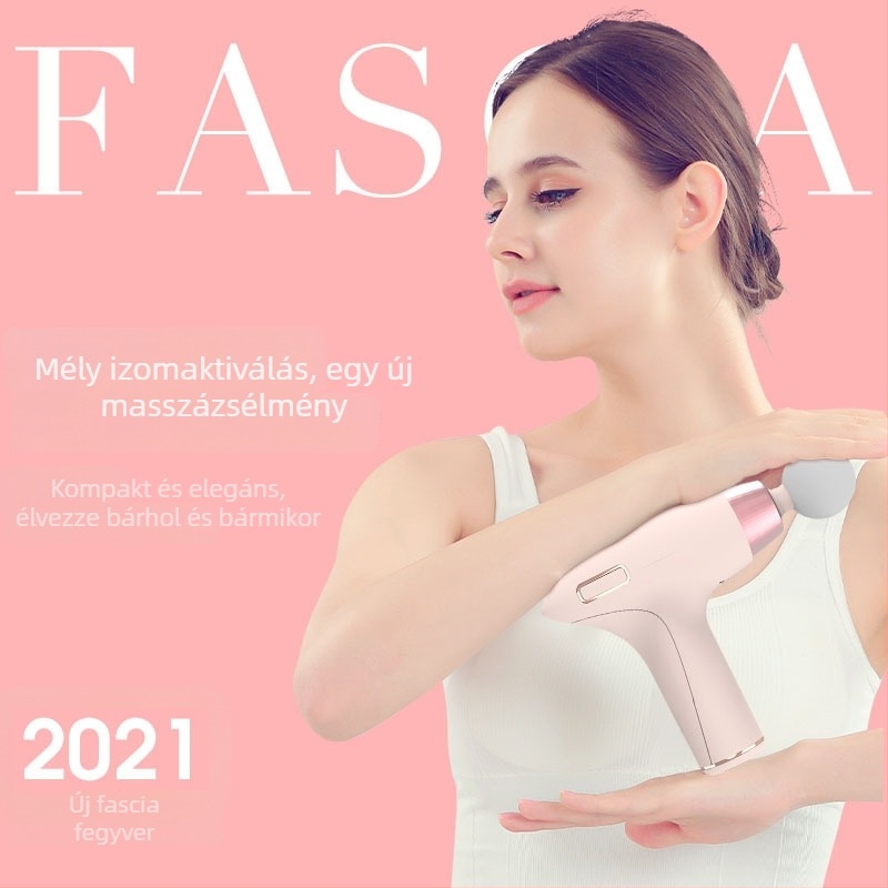 Mini fascia masszírozó brushless motorral, 27W, 4 fej, 4 fokozat, zaj 36 dB alatt