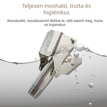 Orrszőrnyíró – rozsdamentes acél, kézi működtetés, akkumulátor nélkül