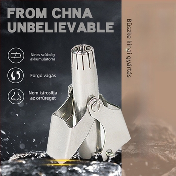 Orrszőrnyíró – rozsdamentes acél, kézi működtetés, akkumulátor nélkül