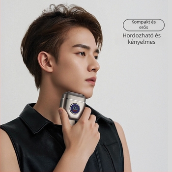 Langfu elektromos borotva 5 pengés recíprokus fejjel, LED kijelző, USB töltés, nedves vagy száraz használat, beépített 1200–2000 mAh akkumulátor