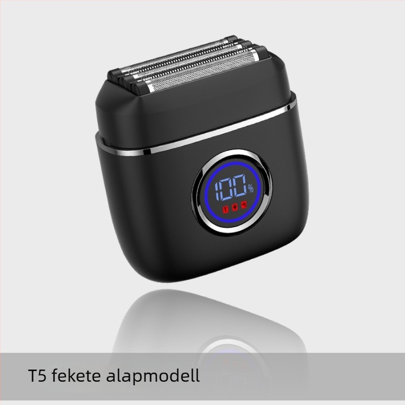 Langfu elektromos borotva 5 pengés recíprokus fejjel, LED kijelző, USB töltés, nedves vagy száraz használat, beépített 1200–2000 mAh akkumulátor