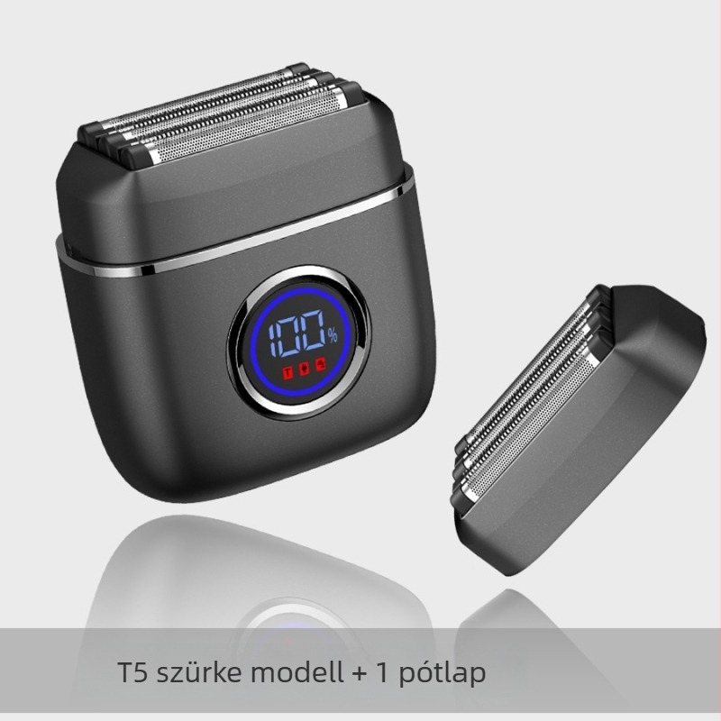 Langfu elektromos borotva 5 pengés recíprokus fejjel, LED kijelző, USB töltés, nedves vagy száraz használat, beépített 1200–2000 mAh akkumulátor