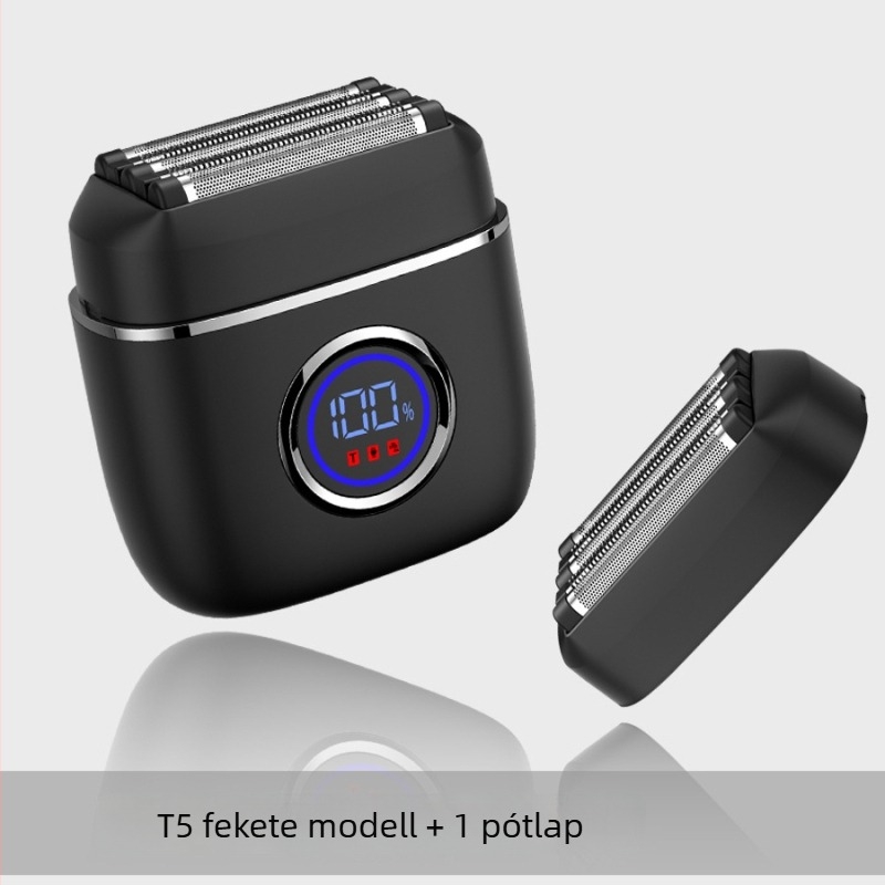Langfu elektromos borotva 5 pengés recíprokus fejjel, LED kijelző, USB töltés, nedves vagy száraz használat, beépített 1200–2000 mAh akkumulátor