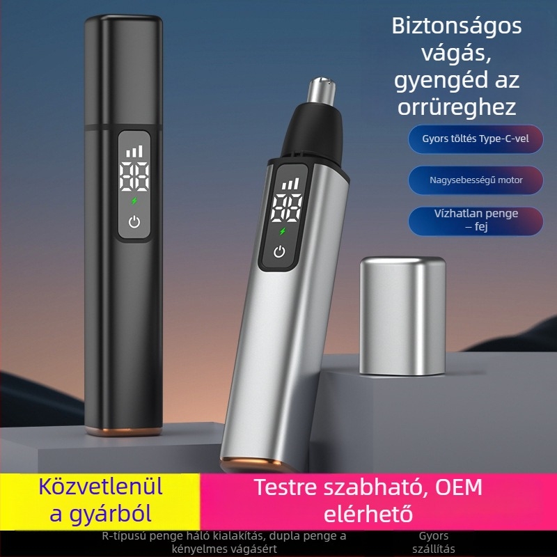 Orrszőr nyíró, újratölthető, ABS anyag, Byad Fk-2018, 98 g