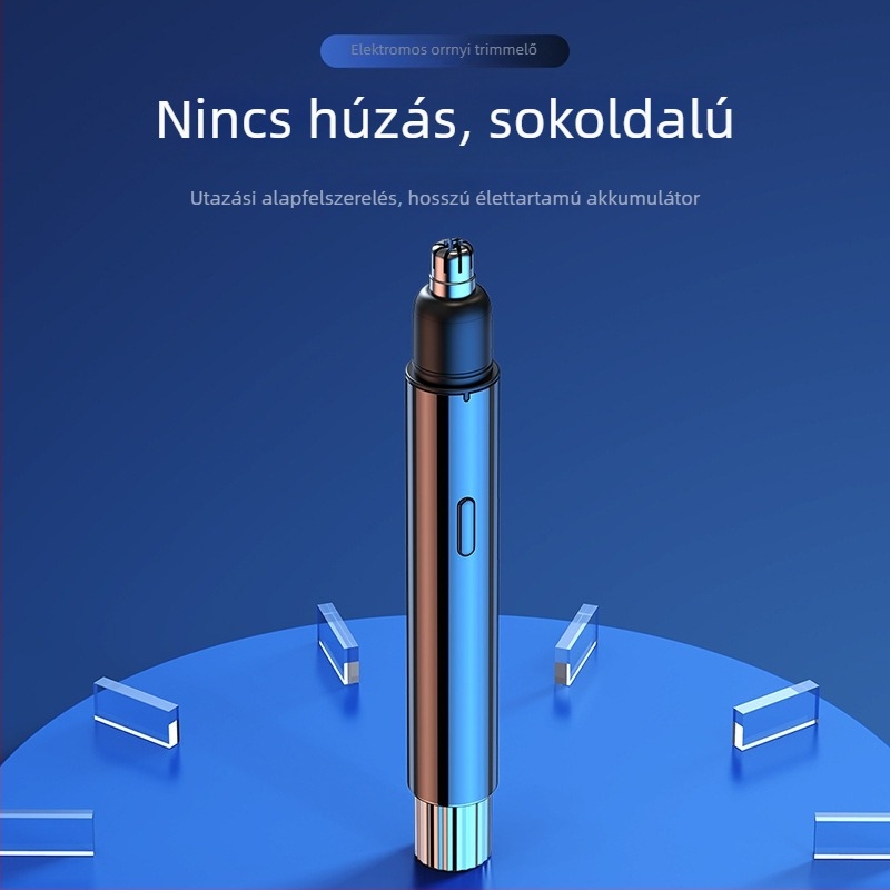 Orrszőr-trimmer – Elektromos USB-töltés, Beépített akkumulátor, ABS ház, 300–500 mAh, Üzemidő több mint 15 nap