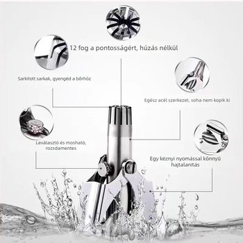 Orrszőrzet-trimmel – kézi és elektromos, autóban működő, mosható