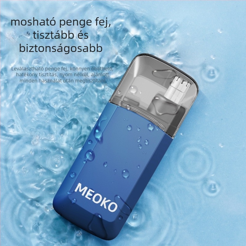 Elektromos orrszőrzet trimmer, USB töltés, beépített akkumulátor 100–300 mAh, kompakt kialakítás, cserélhető tisztító fej, üzemidő több mint 15 nap
