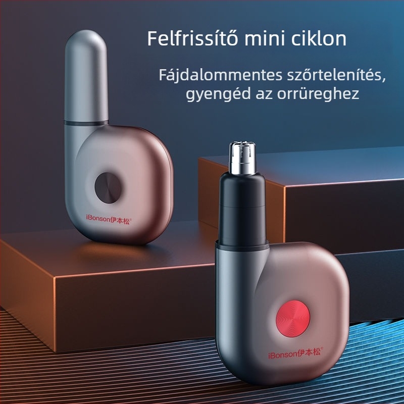 Mini elektromos orrtrimmelő, hordozható, hálózatról működő, műanyagból, férfiak és nők számára