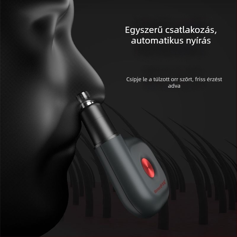 Mini elektromos orrtrimmelő, hordozható, hálózatról működő, műanyagból, férfiak és nők számára