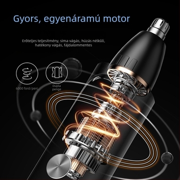 Akkumulátoros elektromos orrszőr- és arctrimmer