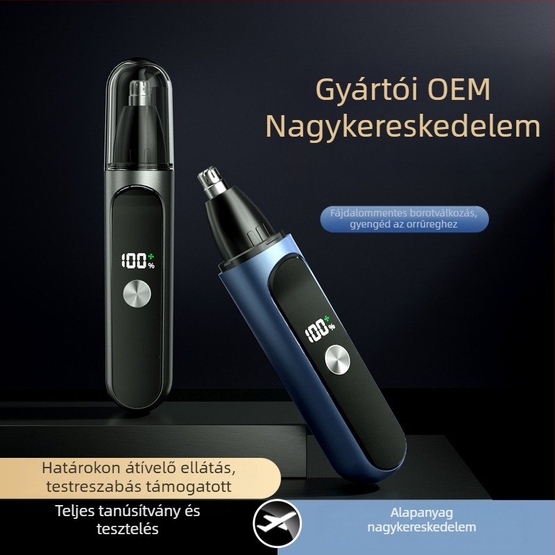 Akkumulátoros elektromos orrszőr- és arctrimmer