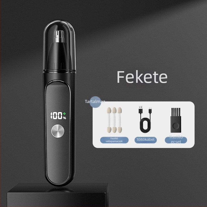 Akkumulátoros elektromos orrszőr- és arctrimmer