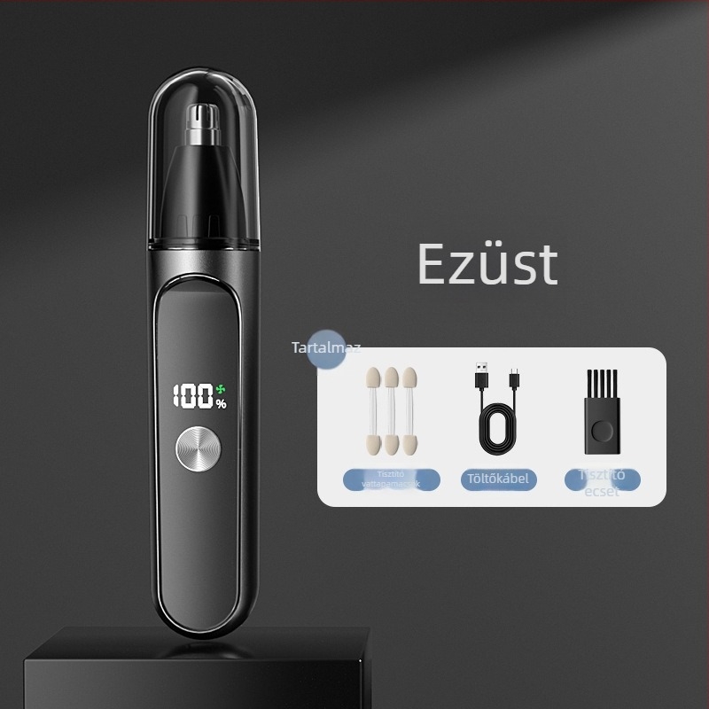 Akkumulátoros elektromos orrszőr- és arctrimmer