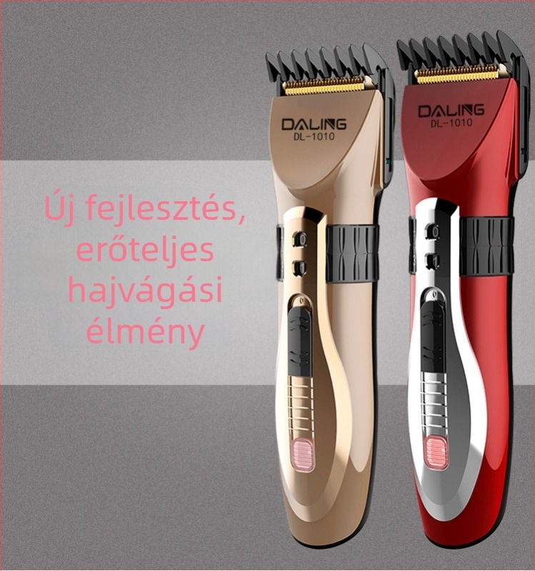 DL-1010 Tölthető elektromos hajvágó titánium ötvözetű penge, leválasztható és mosható penge, beépített 300–500 mAh akkumulátor