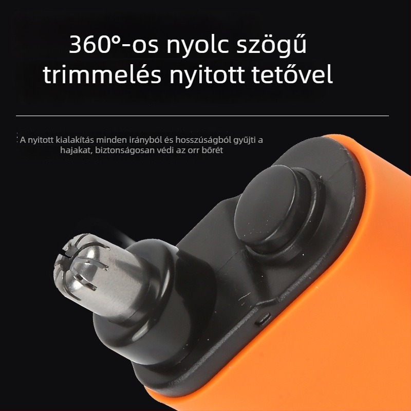 Rain orrtrimmelő, újratöltős, ABS test, levehető és mosható vágófej