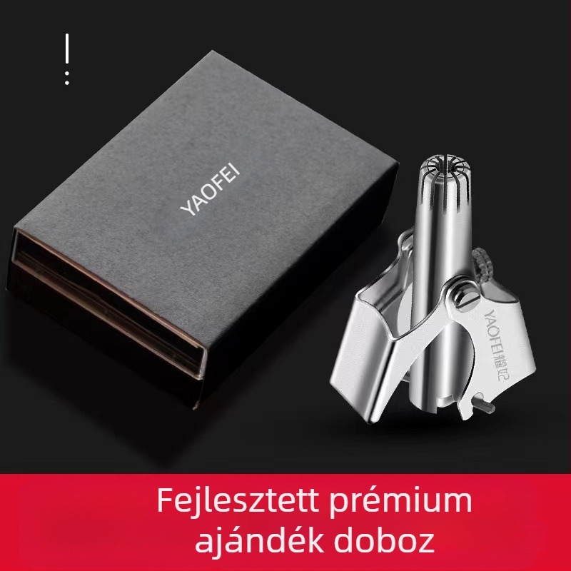 Orrszőrnyíró – kézi, rozsdamentes acél, mosható, akkumulátor nélkül
