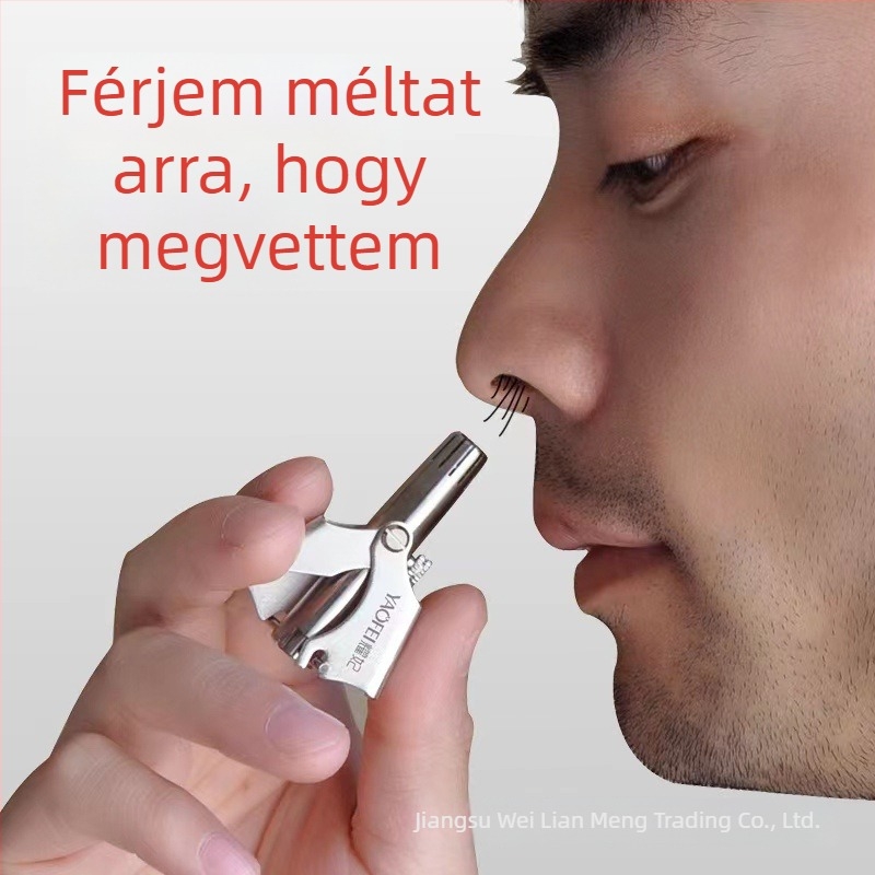 Orrszőrnyíró – kézi, rozsdamentes acél, mosható, akkumulátor nélkül