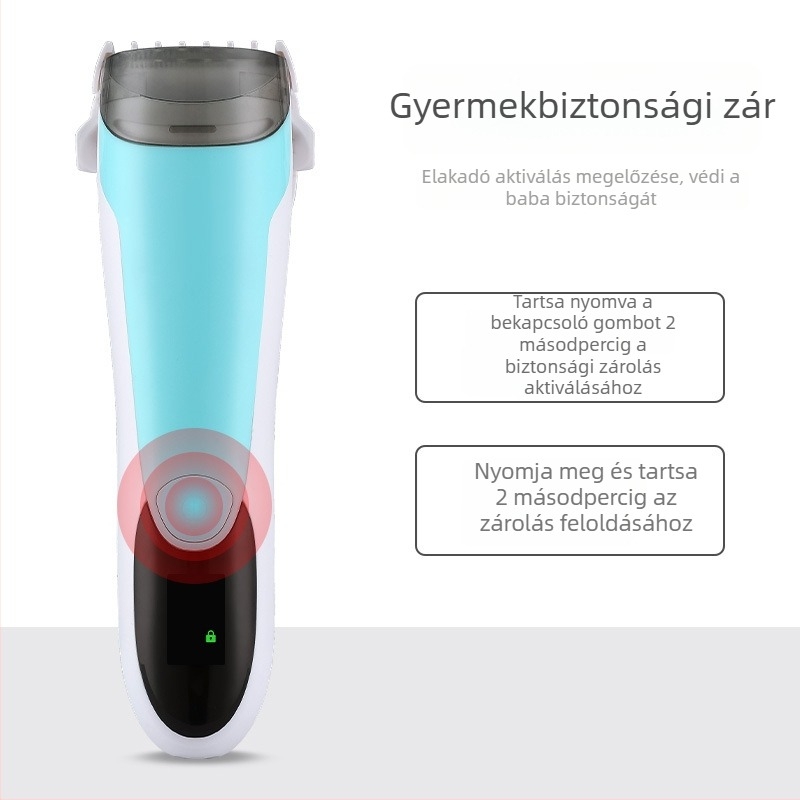 Moco babahajvágó – újratölthető, vízálló, alkalmas csecsemőknek