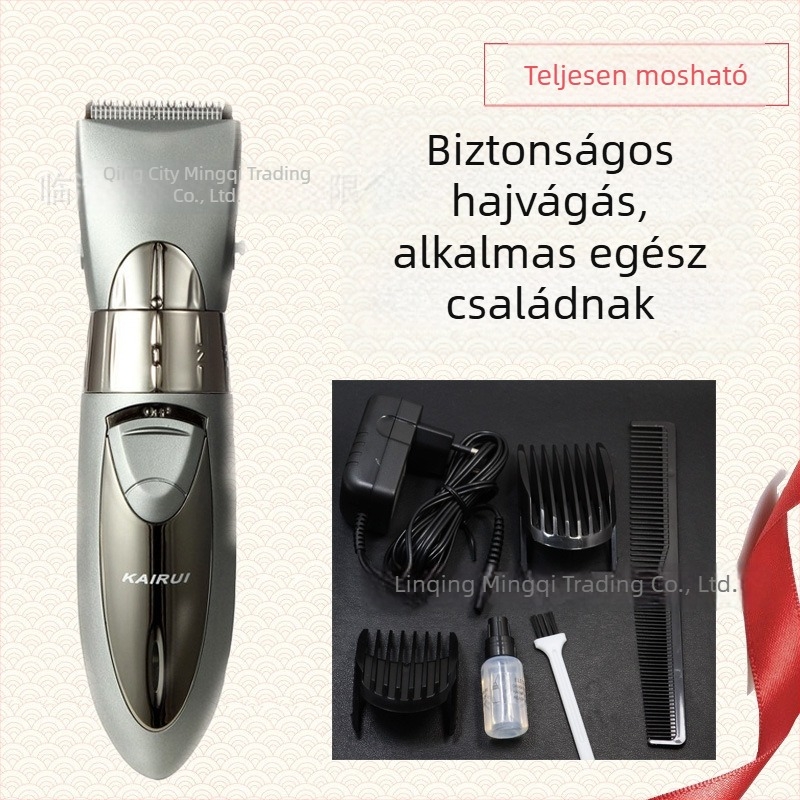 Kerry HC-001 Elektromos hajvágó, titániumötvözet pengék, kettős tápegység (töltés vagy hálózat), 220V 50Hz