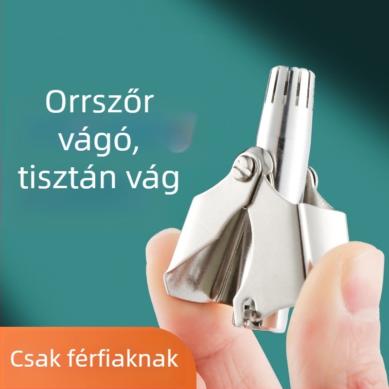 Orrszőrzetvágó automatikus tisztítással, rozsdamentes acél, lítium akkumulátor, 6000 mAh+, cserélhető akkumulátor, 50+ napos akkumulátor-élettartam
